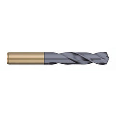 Titan USA - Screw Machine Length Drill Bits; Drill Bit Size (Decimal Inch): 0.3770 ; Drill Bit Size (Letter): V ; Drill Point Angle: 135 ; Drill Bit Material: Cobalt ; Drill Bit Finish/Coating: AlTiN ; Flute Type: Spiral - Exact Tooling
