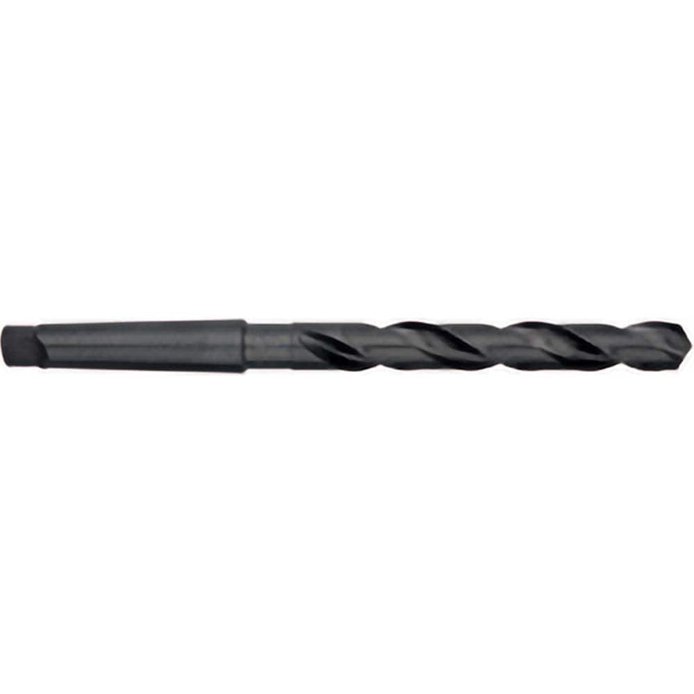 Titan USA - Taper Shank Drill Bits; Drill Bit Size (Inch): 15/32 ; Drill Bit Size (Decimal Inch): 0.4688 ; Drill Point Angle: 118 ; Shank Taper Designation: 1MT ; Drill Bit Material: High Speed Steel ; Drill Bit Finish/Coating: Black Oxide - Exact Tooling