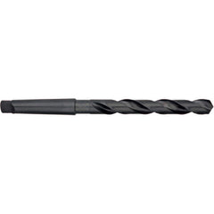 Titan USA - Taper Shank Drill Bits; Drill Bit Size (Inch): 25/64 ; Drill Bit Size (Decimal Inch): 0.3906 ; Drill Point Angle: 118 ; Shank Taper Designation: 1MT ; Drill Bit Material: High Speed Steel ; Drill Bit Finish/Coating: Black Oxide - Exact Tooling
