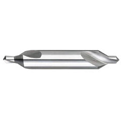 Titan USA - Combination Drill & Countersinks; Material: High Speed Steel ; Included Angle: 60 ; Trade Size: #00000 ; Body Diameter (Inch): 1/8 ; Body Diameter (Decimal Inch): 1/8 ; Overall Length (Inch): 1-1/4 - Exact Tooling