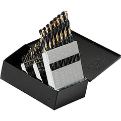 Titan USA - Drill Bit Sets; System of Measurement: Inch ; Drill Bit Material: High Speed Steel ; Drill Bit Set Type: Jobber Length Drill Bits ; Minimum Drill Bit Size (Decimal Inch): 0.0625 ; Minimum Drill Bit Size (Inch): 1/16 ; Maximum Drill Bit Size ( - Exact Tooling