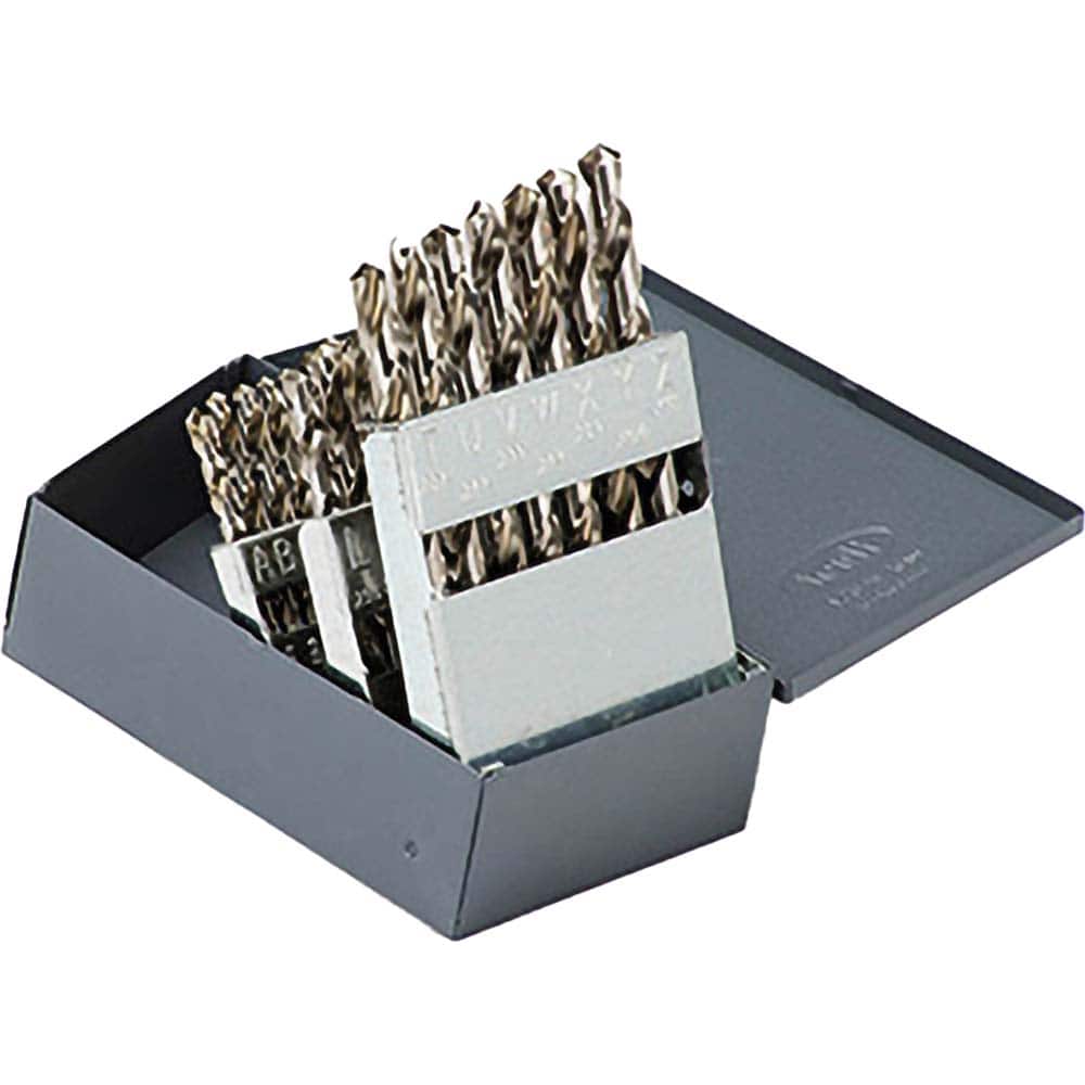 Titan USA - Drill Bit Sets; System of Measurement: Inch ; Drill Bit Material: High Speed Steel ; Drill Bit Set Type: Jobber Length Drill Bits ; Minimum Drill Bit Size (Letter): A ; Maximum Drill Bit Size (Letter): Z ; Drill Point Angle: 118 - Exact Tooling