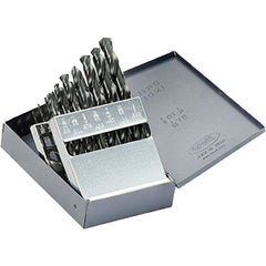 Titan USA - Drill Bit Sets; System of Measurement: Inch ; Drill Bit Material: High Speed Steel ; Drill Bit Set Type: Jobber Length Drill Bits ; Minimum Drill Bit Size (Decimal Inch): 0.0625 ; Minimum Drill Bit Size (Inch): 1/16 ; Maximum Drill Bit Size ( - Exact Tooling