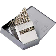 Titan USA - Drill Bit Sets; System of Measurement: Inch ; Drill Bit Material: High Speed Steel ; Drill Bit Set Type: Jobber Length Drill Bits ; Minimum Drill Bit Size (Decimal Inch): 0.0625 ; Minimum Drill Bit Size (Inch): 1/16 ; Maximum Drill Bit Size ( - Exact Tooling