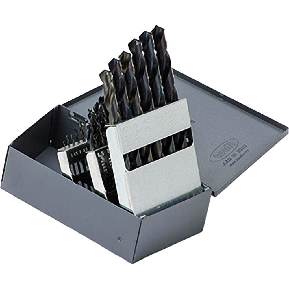 Titan USA - Drill Bit Sets; System of Measurement: Metric ; Drill Bit Material: High Speed Steel ; Drill Bit Set Type: Jobber Length Drill Bits ; Minimum Drill Bit Size (mm): 1.00 ; Maximum Drill Bit Size (mm): 13.00 ; Drill Point Angle: 118 - Exact Tooling