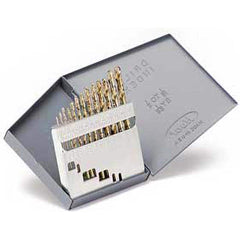 Titan USA - Drill Bit Sets; System of Measurement: Inch ; Drill Bit Material: Cobalt ; Drill Bit Set Type: Jobber Length Drill Bits ; Minimum Drill Bit Size (Decimal Inch): 0.0625 ; Minimum Drill Bit Size (Inch): 1/16 ; Maximum Drill Bit Size (Decimal In - Exact Tooling