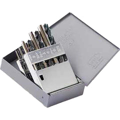 Titan USA - Tap & Drill Sets; Minimum Tap Thread Size (Inch): #6-32 ; Maximum Tap Thread Size (Inch): 1/2-13 ; Minimum Drill Size (Wire): #36 ; Minimum Drill Size (Letter): F ; Minimum Drill Size (Inch): 5/16 ; Maximum Drill Size (Wire): #7 - Exact Tooling