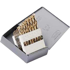 Titan USA - Drill Bit Sets; System of Measurement: Inch ; Drill Bit Material: Cobalt ; Drill Bit Set Type: Jobber Length Drill Bits ; Minimum Drill Bit Size (Decimal Inch): 0.0625 ; Minimum Drill Bit Size (Inch): 1/16 ; Maximum Drill Bit Size (Decimal In - Exact Tooling