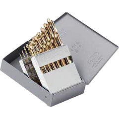 Titan USA - Drill Bit Sets; System of Measurement: Inch ; Drill Bit Material: Cobalt ; Drill Bit Set Type: Jobber Length Drill Bits ; Minimum Drill Bit Size (Decimal Inch): 0.0625 ; Minimum Drill Bit Size (Inch): 1/16 ; Maximum Drill Bit Size (Decimal In - Exact Tooling