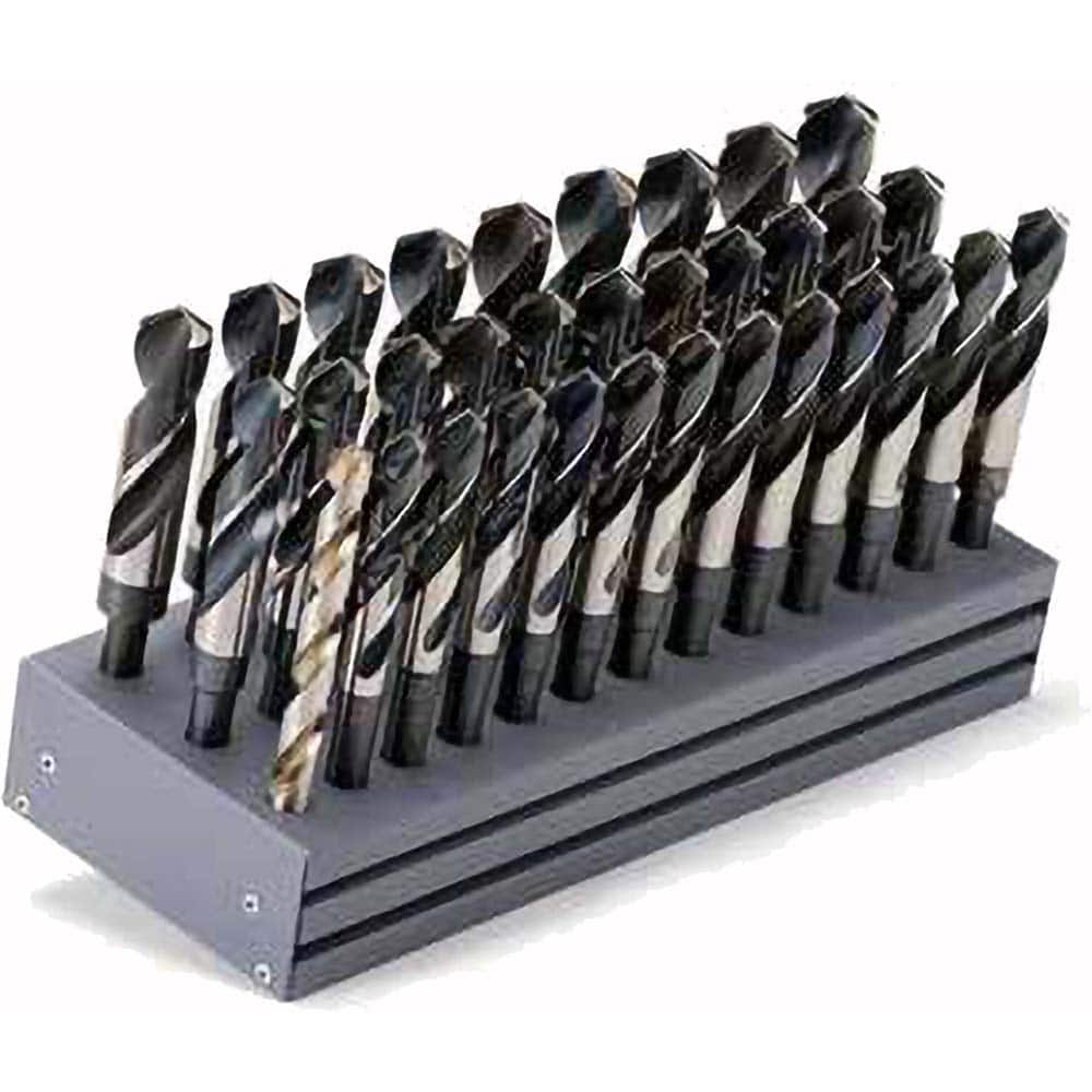 Titan USA - Drill Bit Sets; System of Measurement: Inch ; Drill Bit Material: High Speed Steel ; Drill Bit Set Type: Reduced Shank Drill Bits ; Minimum Drill Bit Size (Decimal Inch): .5000 ; Minimum Drill Bit Size (Inch): 1/2 ; Maximum Drill Bit Size (De - Exact Tooling