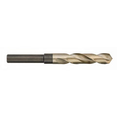 Titan USA - 29/32" 135° 1/2" Shank Uncoated Cobalt Silver & Deming Reduced Shank Drill Bit - Exact Tooling