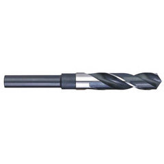 Titan USA - 1" 118° 1/2" Shank Uncoated High Speed Steel Silver & Deming Reduced Shank Drill Bit - Exact Tooling