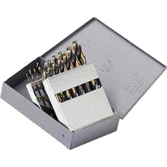 Titan USA - Drill Bit Sets; System of Measurement: Inch ; Drill Bit Material: High Speed Steel ; Drill Bit Set Type: Maintenance Length Drill Bits ; Minimum Drill Bit Size (Decimal Inch): 0.0625 ; Minimum Drill Bit Size (Inch): 1/16 ; Maximum Drill Bit S - Exact Tooling
