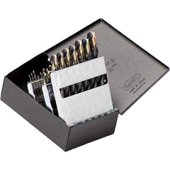 Titan USA - Drill Bit Sets; System of Measurement: Inch ; Drill Bit Material: High Speed Steel ; Drill Bit Set Type: Maintenance Length Drill Bits ; Minimum Drill Bit Size (Decimal Inch): 0.0625 ; Minimum Drill Bit Size (Inch): 1/16 ; Maximum Drill Bit S - Exact Tooling