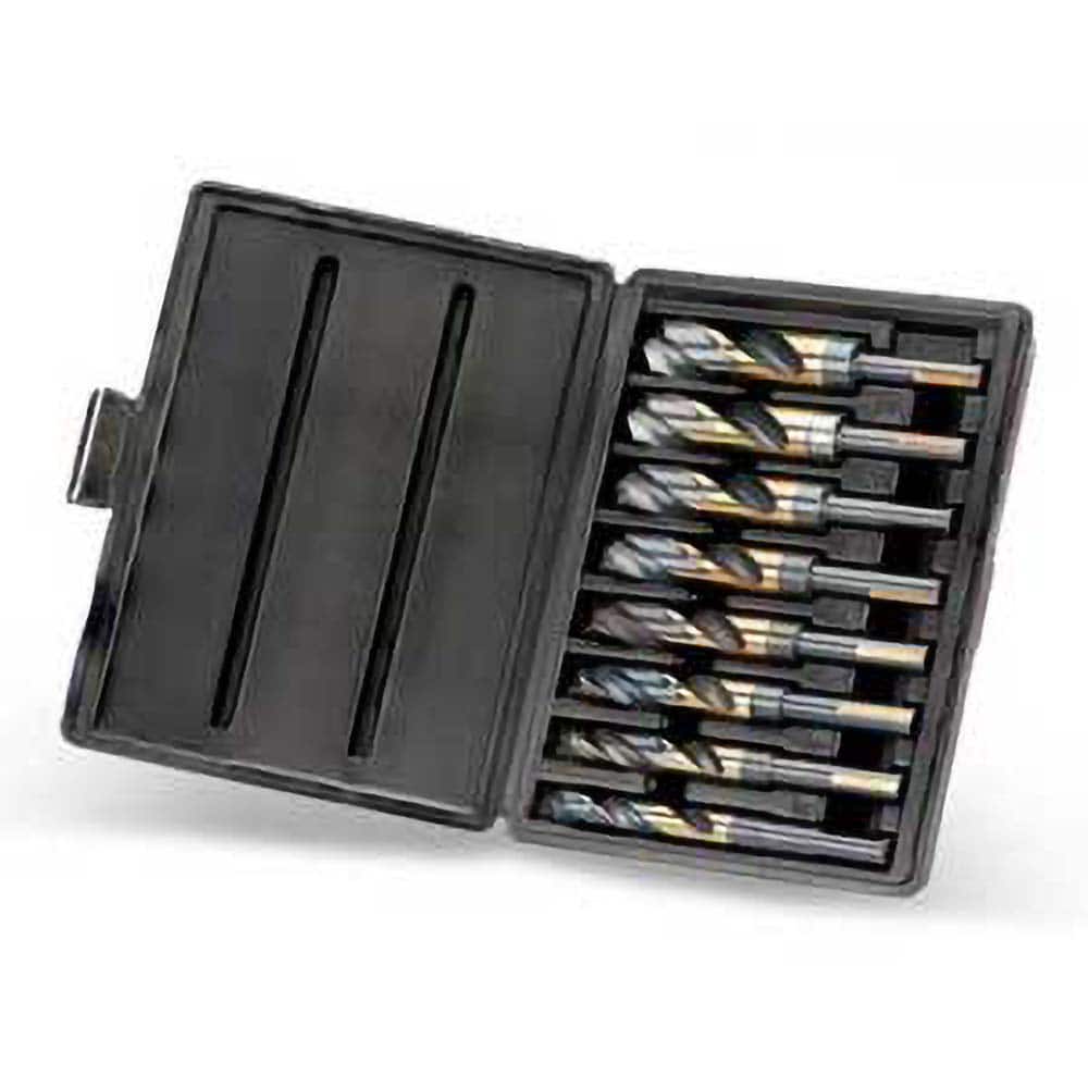 Titan USA - Drill Bit Sets; System of Measurement: Inch ; Drill Bit Material: High Speed Steel ; Drill Bit Set Type: Reduced Shank Drill Bits ; Minimum Drill Bit Size (Decimal Inch): 0.5625 ; Minimum Drill Bit Size (Inch): 9/16 ; Maximum Drill Bit Size ( - Exact Tooling