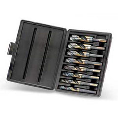 Titan USA - Drill Bit Sets; System of Measurement: Inch ; Drill Bit Material: High Speed Steel ; Drill Bit Set Type: Reduced Shank Drill Bits ; Minimum Drill Bit Size (Decimal Inch): 0.5625 ; Minimum Drill Bit Size (Inch): 9/16 ; Maximum Drill Bit Size ( - Exact Tooling
