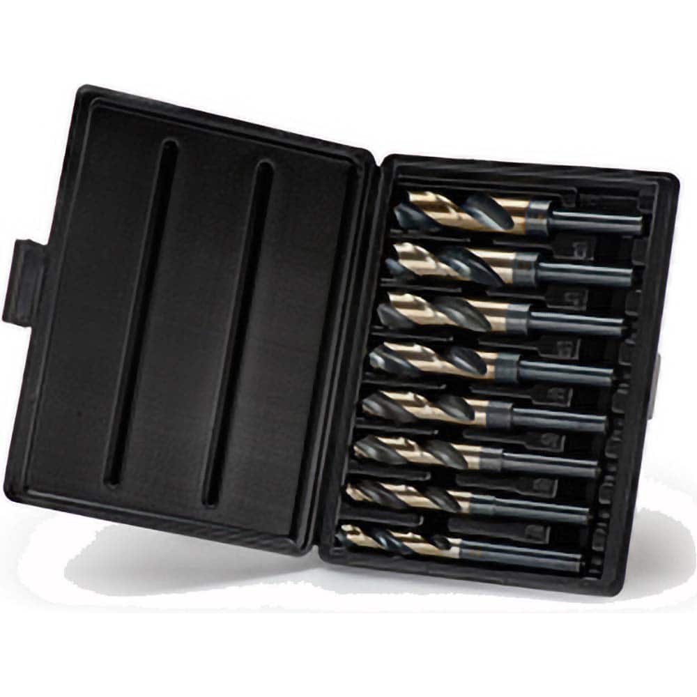 Titan USA - Drill Bit Sets; System of Measurement: Inch ; Drill Bit Material: High Speed Steel ; Drill Bit Set Type: Reduced Shank Drill Bits ; Minimum Drill Bit Size (Decimal Inch): 0.5625 ; Minimum Drill Bit Size (Inch): 9/16 ; Maximum Drill Bit Size ( - Exact Tooling