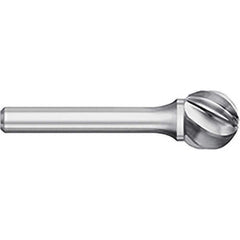 Titan USA - Burrs; Head Shape: Ball ; Industry Specification: SD-6NF ; Tooth Style: Aluma Cut ; Cutting Diameter (Inch): 5/8 ; Cutting Diameter (Decimal Inch): 0.6250 ; Shank Diameter (Inch): 1/4 - Exact Tooling