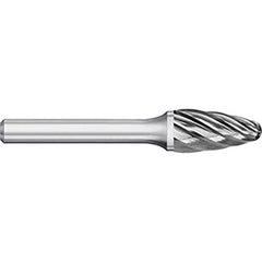 Titan USA - Burrs; Head Shape: Tree w/Radius ; Industry Specification: SF-3NF ; Tooth Style: Aluma Cut ; Cutting Diameter (Inch): 3/8 ; Cutting Diameter (Decimal Inch): 0.3750 ; Shank Diameter (Inch): 1/4 - Exact Tooling