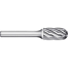 Titan USA - Burrs; Head Shape: Cylinder Ball End ; Industry Specification: SC-3NF ; Tooth Style: Aluma Cut ; Cutting Diameter (Inch): 3/8 ; Cutting Diameter (Decimal Inch): 0.3750 ; Shank Diameter (Inch): 1/4 - Exact Tooling