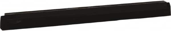 Vikan - 20" Foam Rubber Blade Squeegee Refill - Double Edge, Black, Plastic Holder - Exact Tooling
