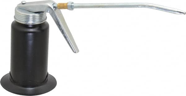 PRO-LUBE - 180 mL Capcity, 6" Long Rigid Spout, Pistol-Grip Oiler - Steel Pump, Steel Body, Powder Coated - Exact Tooling