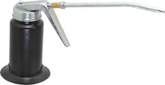 PRO-LUBE - 180 mL Capcity, 6" Long Rigid Spout, Pistol-Grip Oiler - Steel Pump, Steel Body, Powder Coated - Exact Tooling