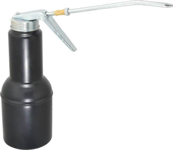PRO-LUBE - 500 mL Capcity, 6" Long Rigid Spout, Pistol-Grip Oiler - Steel Pump, Steel Body, Powder Coated - Exact Tooling