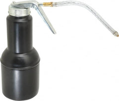 PRO-LUBE - 500 mL Capcity, 6" Long Flexible Spout, Pistol-Grip Oiler - Steel Pump, Steel Body, Powder Coated - Exact Tooling