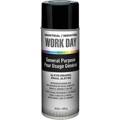 Krylon - Black, Gloss, Enamel Spray Paint - 9 to 13 Sq Ft per Can, 10 oz Container, Use on Ceramics, Glass, Metal, Plaster, Wood - Exact Tooling