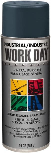 Krylon - Gray, Gloss, Enamel Spray Paint - 9 to 13 Sq Ft per Can, 10 oz Container, Use on Ceramics, Glass, Metal, Plaster, Wood - Exact Tooling
