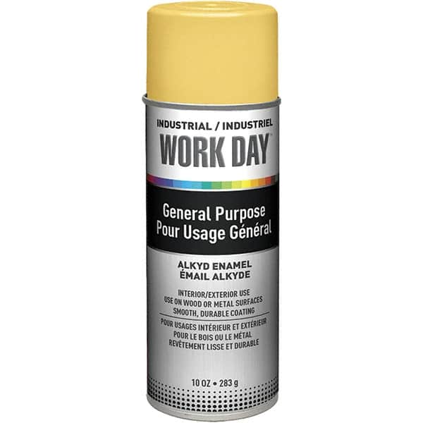 Krylon - Yellow, Gloss, Enamel Spray Paint - 9 to 13 Sq Ft per Can, 10 oz Container, Use on Ceramics, Glass, Metal, Plaster, Wood - Exact Tooling