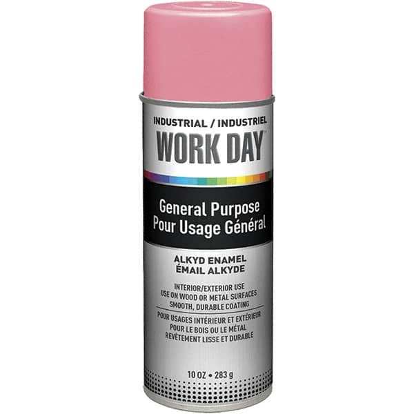 Krylon - Pink, Gloss, Enamel Spray Paint - 9 to 13 Sq Ft per Can, 10 oz Container, Use on Ceramics, Glass, Metal, Plaster, Wood - Exact Tooling