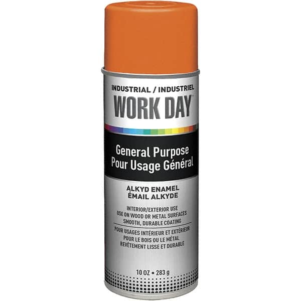 Krylon - Orange, Gloss, Enamel Spray Paint - 9 to 13 Sq Ft per Can, 10 oz Container, Use on Ceramics, Glass, Metal, Plaster, Wood - Exact Tooling