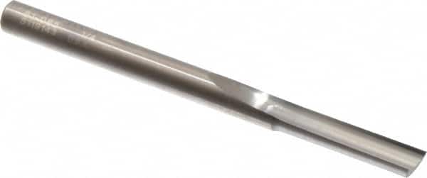 Onsrud - 1/4" Diam, 1/4" Shank Diam, 1" Length of Cut, 1 Flute Single Edge Straight Router Bit - 3-1/4" Overall Length, Right Hand Cut, Solid Carbide - Exact Tooling