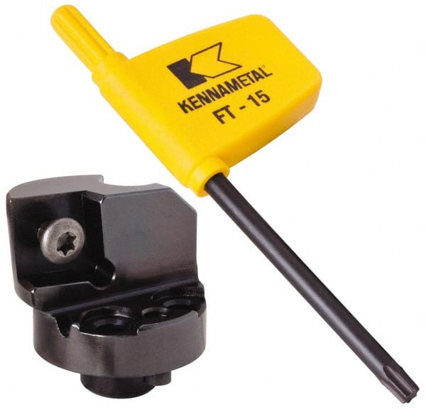 Kennametal - Right Hand Cut, 40mm Min Bore Diam, Size H32 Modular Boring Cutting Unit Head - Through Coolant, Compatible with CC.. - Exact Tooling