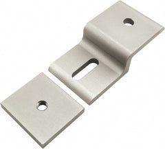 80/20 Inc. - 45mm Wide, Open Shelving Accessory/Component - Aluminum, Clear Anodized Finish, 87mm Long, Use with 45 Series & Bolt Kits 75-3619 & 11-8318 - Exact Tooling