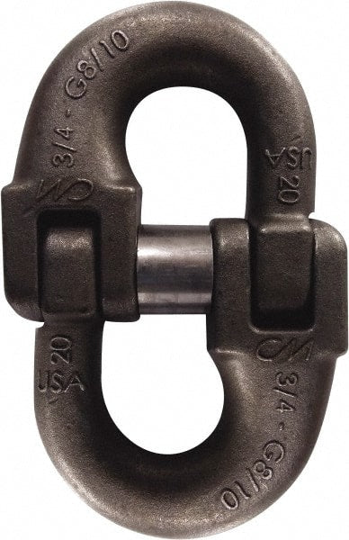 CM - 100 Grade Powder Coated Steel HammerLok Chain Coupling Link - 3/8" Diameter, 8,800 Lb Load Limit - Exact Tooling