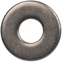 Made in USA - #4 Screw, Grade 300 Stainless Steel Standard Flat Washer - 1/8" ID x 0.312" OD, 0.025" Thick, Passivated Finish, Meets Military Specifications - Exact Tooling