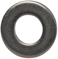 Made in USA - #6L Screw, Grade 300 Stainless Steel Standard Flat Washer - 0.156" ID x 0.312" OD, 0.027" Thick, Plain Finish, Meets Military Specifications - Exact Tooling