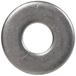 Made in USA - #6L Screw, Grade 300 Stainless Steel Standard Flat Washer - 0.156" ID x 3/8" OD, 0.036" Thick, Passivated Finish, Meets Military Specifications - Exact Tooling