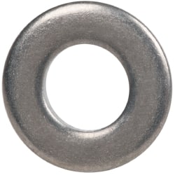 Made in USA - #8 Screw, Grade 300 Stainless Steel Standard Flat Washer - 0.188" ID x 3/8" OD, 0.065" Thick, Plain Finish, Meets Military Specifications - Exact Tooling