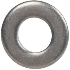 Made in USA - #8 Screw, Grade 300 Stainless Steel Standard Flat Washer - 0.188" ID x 3/8" OD, 0.065" Thick, Plain Finish, Meets Military Specifications - Exact Tooling
