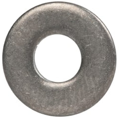 Made in USA - #8 Screw, Grade 300 Stainless Steel Standard Flat Washer - 0.188" ID x 0.438" OD, 0.065" Thick, Passivated Finish, Meets Military Specifications - Exact Tooling