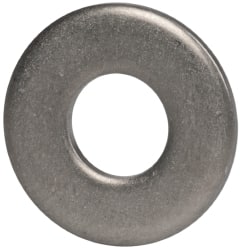 Made in USA - #10 Screw, Grade 300 Stainless Steel Standard Flat Washer - 0.219" ID x 0.438" OD, 0.065" Thick, Plain Finish, Meets Military Specifications - Exact Tooling