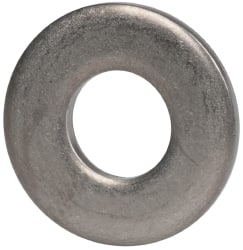 Made in USA - #12 Screw, Grade 300 Stainless Steel Standard Flat Washer - 1/4" ID x 0.562" OD, 0.051" Thick, Plain Finish, Meets Military Specifications - Exact Tooling