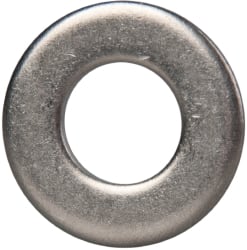 Made in USA - 5/16" Screw, Grade 300 Stainless Steel Standard Flat Washer - 0.343" ID x 0.687" OD, 0.051" Thick, Passivated Finish, Meets Military Specifications - Exact Tooling