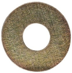 Made in USA - #2 Screw, Grade 1008/1010 Steel Standard Flat Washer - 0.094" ID x 1/4" OD, 0.018" Thick, Cadmium-Plated Finish, Meets Military Specifications - Exact Tooling