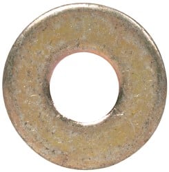 Made in USA - #4 Screw, Grade 1008/1010 Steel Standard Flat Washer - 1/8" ID x 0.312" OD, 0.03" Thick, Cadmium-Plated Finish, Meets Military Specifications - Exact Tooling