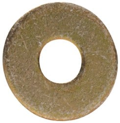 Made in USA - #4 Screw, Grade 1008/1010 Steel Standard Flat Washer - 1/8" ID x 3/8" OD, 0.03" Thick, Cadmium-Plated Finish, Meets Military Specifications - Exact Tooling